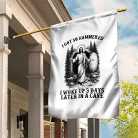 Christian Easter Jesus Garden Flag I Got So Hammered Woke Up 3 Days