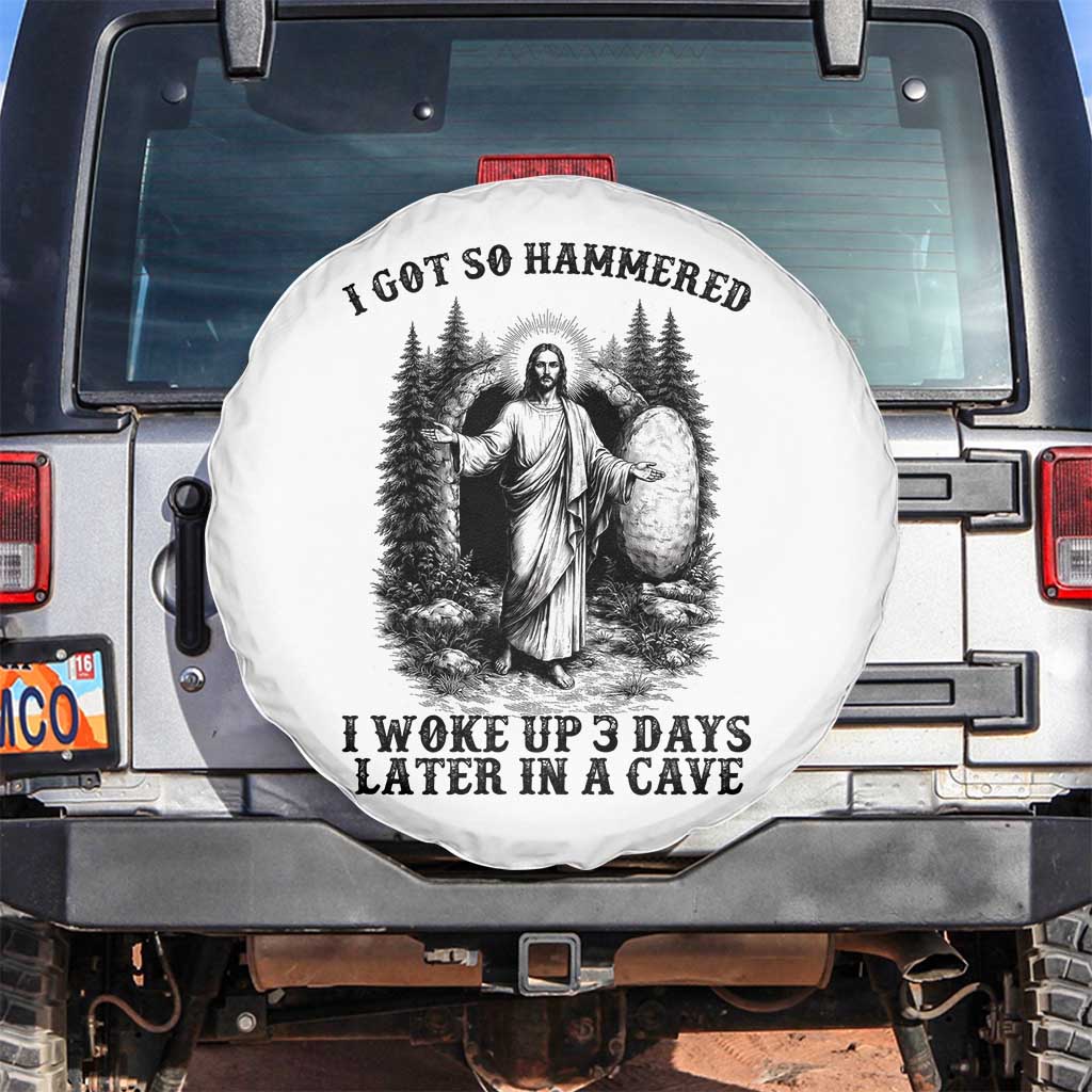 Christian Easter Jesus Spare Tire Cover I Got So Hammered Woke Up 3 Days