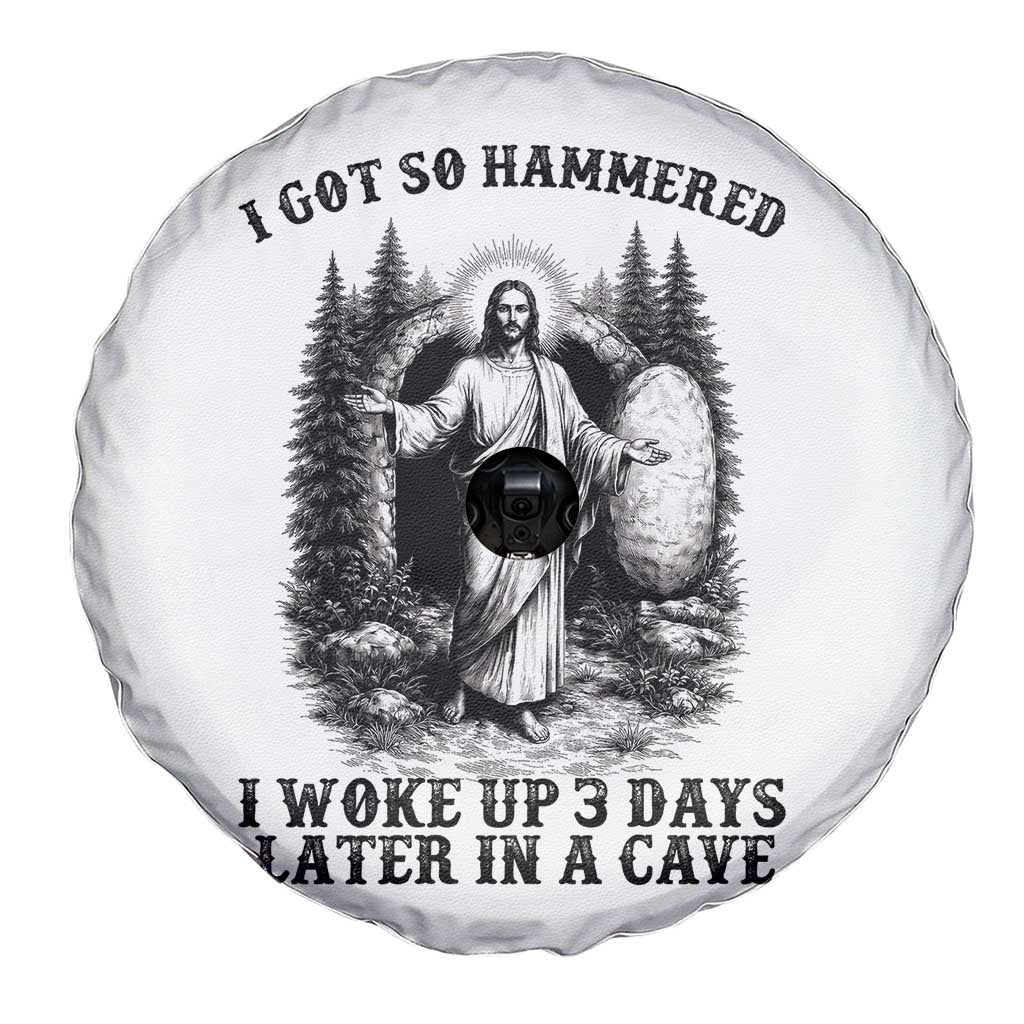 Christian Easter Jesus Spare Tire Cover I Got So Hammered Woke Up 3 Days