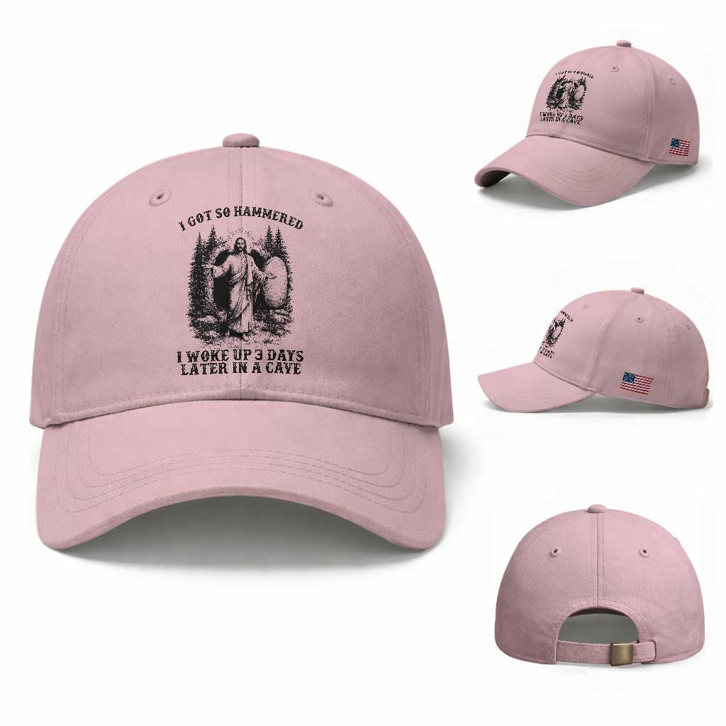 Christian Easter Jesus Baseball Cap I Got So Hammered Woke Up 3 Days