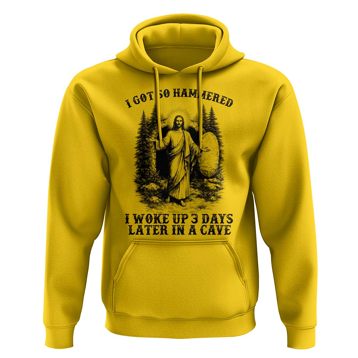 Christian Easter Jesus Hoodie I Got So Hammered Woke Up 3 Days