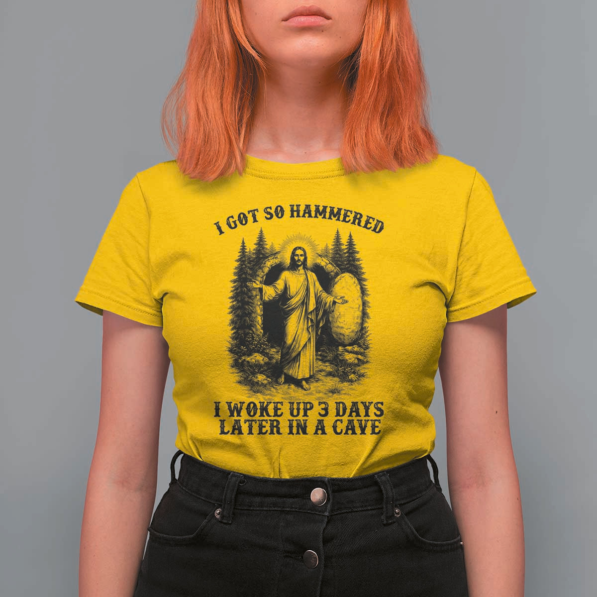 Christian Easter Jesus T Shirt For Women I Got So Hammered Woke Up 3 Days