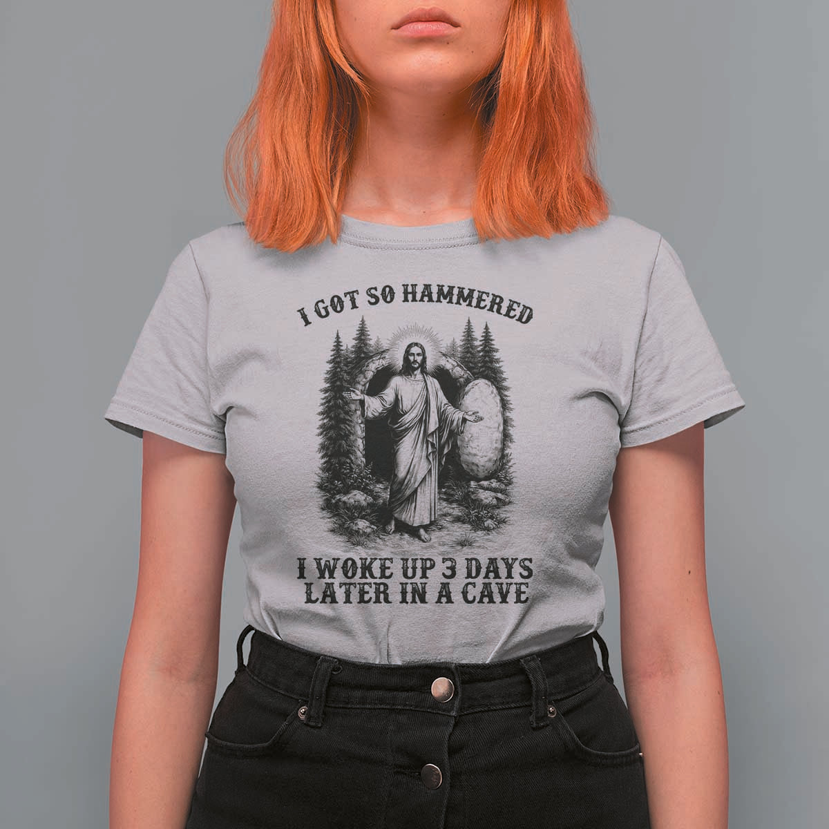 Christian Easter Jesus T Shirt For Women I Got So Hammered Woke Up 3 Days