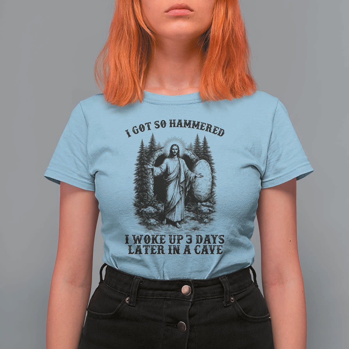 Christian Easter Jesus T Shirt For Women I Got So Hammered Woke Up 3 Days