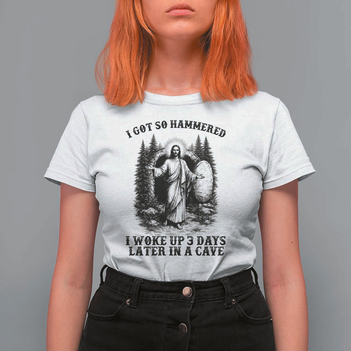 Christian Easter Jesus T Shirt For Women I Got So Hammered Woke Up 3 Days
