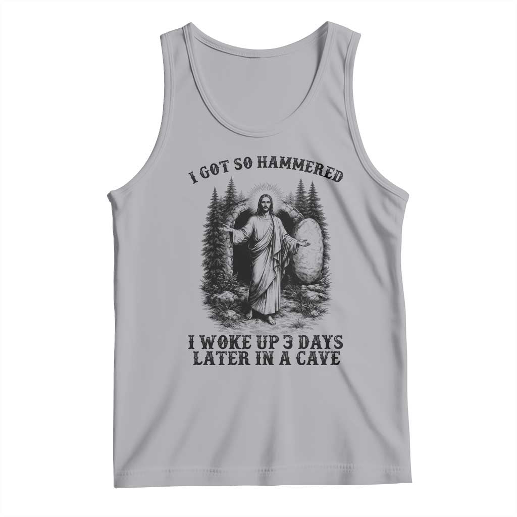 Christian Easter Jesus Tank Top I Got So Hammered Woke Up 3 Days