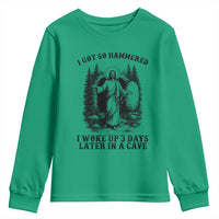 Christian Easter Jesus Youth Sweatshirt I Got So Hammered Woke Up 3 Days