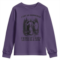 Christian Easter Jesus Youth Sweatshirt I Got So Hammered Woke Up 3 Days