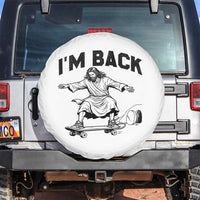 Christian Easter Spare Tire Cover Funny Skateboard Jesus I am Back