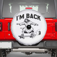 Christian Easter Spare Tire Cover Funny Skateboard Jesus I am Back