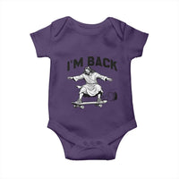 Christian Easter Baby Onesie Funny Skateboard Jesus I am Back