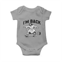 Christian Easter Baby Onesie Funny Skateboard Jesus I am Back