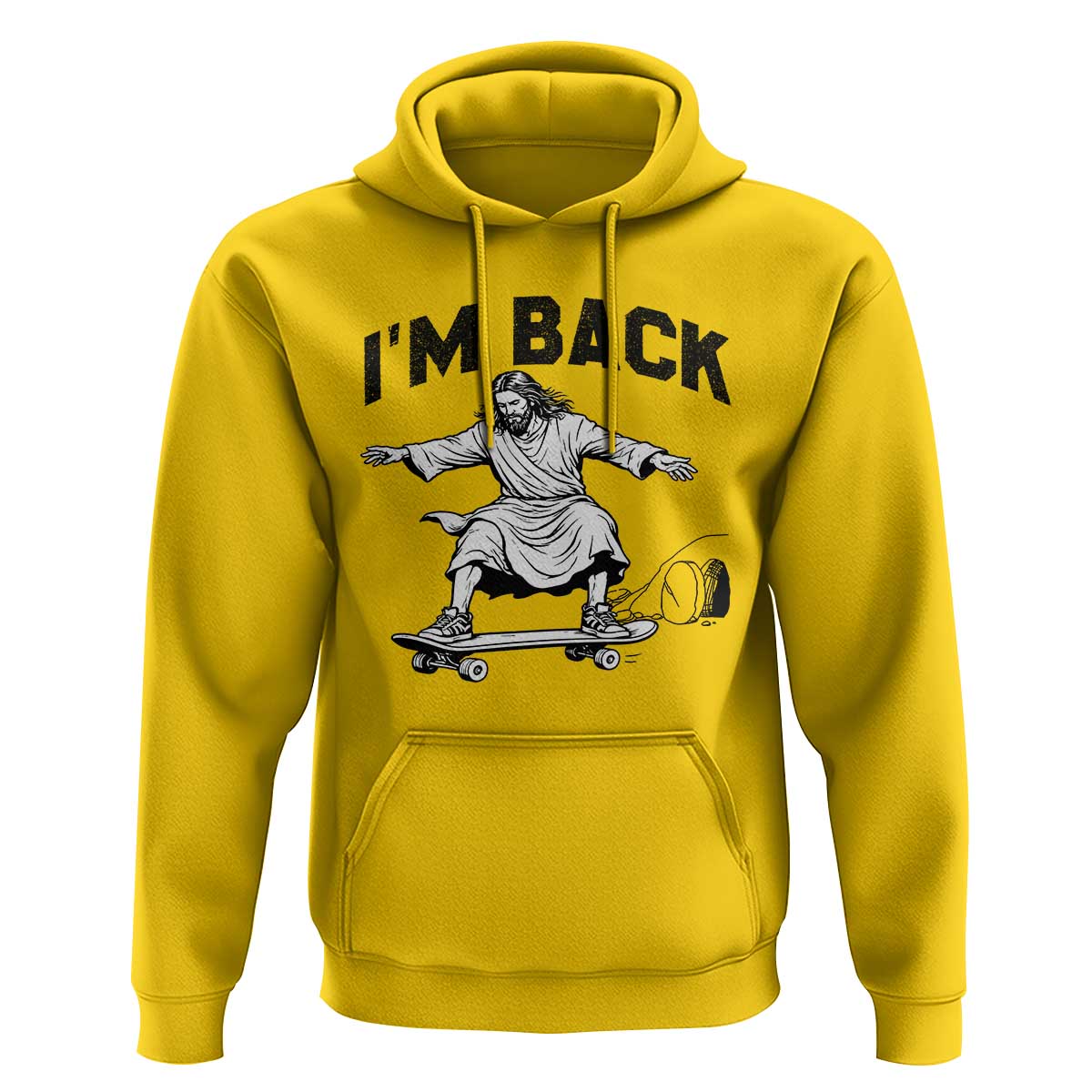 Christian Easter Hoodie Funny Skateboard Jesus I am Back