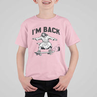 Christian Easter T Shirt For Kid Funny Skateboard Jesus I am Back