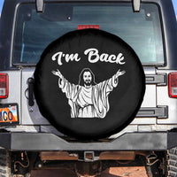 Funny Easter Jesus Meme Spare Tire Cover I'm Back