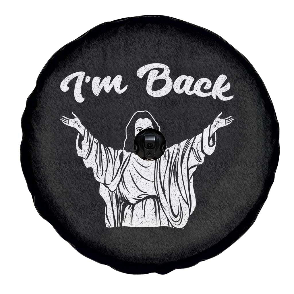 Funny Easter Jesus Meme Spare Tire Cover I'm Back