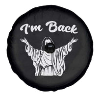 Funny Easter Jesus Meme Spare Tire Cover I'm Back