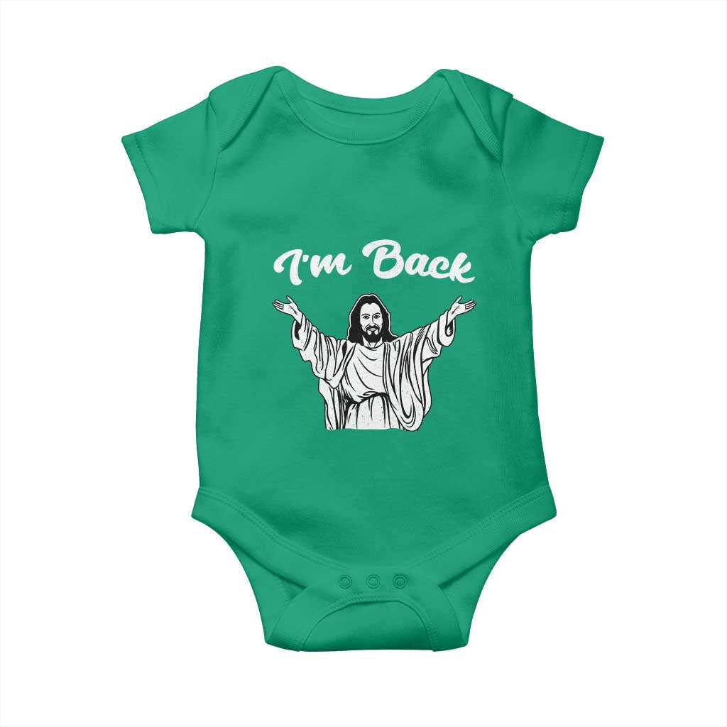 Funny Easter Jesus Meme Baby Onesie I'm Back