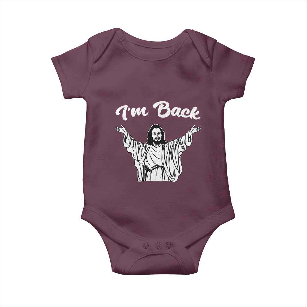 Funny Easter Jesus Meme Baby Onesie I'm Back