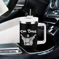 Funny Easter Jesus Meme Tumbler With Handle I'm Back