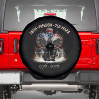 Fireman 250 Years of America Spare Tire Cover Faith Freedom Firefighter American Flag Cross