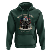 Fireman 250 Years of America Hoodie Faith Freedom Firefighter American Flag Cross