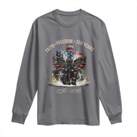Fireman 250 Years of America Long Sleeve Shirt Faith Freedom Firefighter American Flag Cross