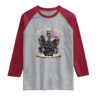Fireman 250 Years of America Raglan Shirt Faith Freedom Firefighter American Flag Cross