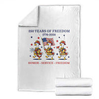 Fireman 250 Years of America Throw Blanket Silly Goose Firefighter Honor Service Freedom