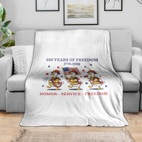 Fireman 250 Years of America Throw Blanket Silly Goose Firefighter Honor Service Freedom