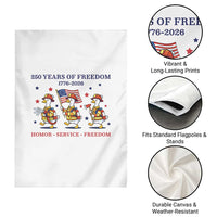 Fireman 250 Years of America Garden Flag Silly Goose Firefighter Honor Service Freedom