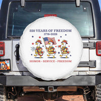 Fireman 250 Years of America Spare Tire Cover Silly Goose Firefighter Honor Service Freedom