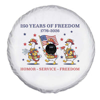 Fireman 250 Years of America Spare Tire Cover Silly Goose Firefighter Honor Service Freedom
