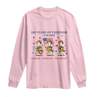 Fireman 250 Years of America Long Sleeve Shirt Silly Goose Firefighter Honor Service Freedom