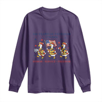 Fireman 250 Years of America Long Sleeve Shirt Silly Goose Firefighter Honor Service Freedom
