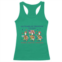 Fireman 250 Years of America Racerback Tank Top Silly Goose Firefighter Honor Service Freedom