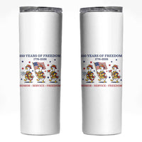 Fireman 250 Years of America Skinny Tumbler Silly Goose Firefighter Honor Service Freedom