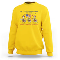 Fireman 250 Years of America Sweatshirt Silly Goose Firefighter Honor Service Freedom