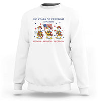 Fireman 250 Years of America Sweatshirt Silly Goose Firefighter Honor Service Freedom