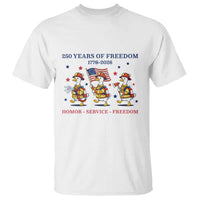 Fireman 250 Years of America T Shirt Silly Goose Firefighter Honor Service Freedom