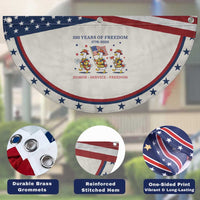 Fireman 250 Years of America Patriotic Fan Flag Silly Goose Firefighter Honor Service Freedom