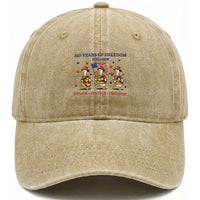 Fireman 250 Years of America Washed Cotton Baseball Cap Silly Goose Firefighter Honor Service Freedom