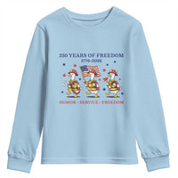 Fireman 250 Years of America Youth Sweatshirt Silly Goose Firefighter Honor Service Freedom