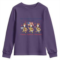 Fireman 250 Years of America Youth Sweatshirt Silly Goose Firefighter Honor Service Freedom