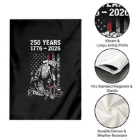 Fireman 250 Years of America Garden Flag Firefighter Red US Patriotic 4th Of July