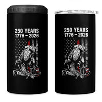 Fireman 250 Years of America 4 in 1 Can Cooler Tumbler Firefighter Red US Patriotic 4th Of July