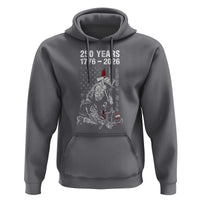 Fireman 250 Years of America Hoodie Firefighter Red US Patriotic 4th Of July