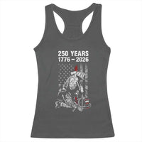 Fireman 250 Years of America Racerback Tank Top Firefighter Red US Patriotic 4th Of July