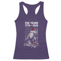 Fireman 250 Years of America Racerback Tank Top Firefighter Red US Patriotic 4th Of July