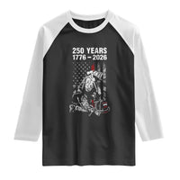 Fireman 250 Years of America Raglan Shirt Firefighter Red US Patriotic 4th Of July